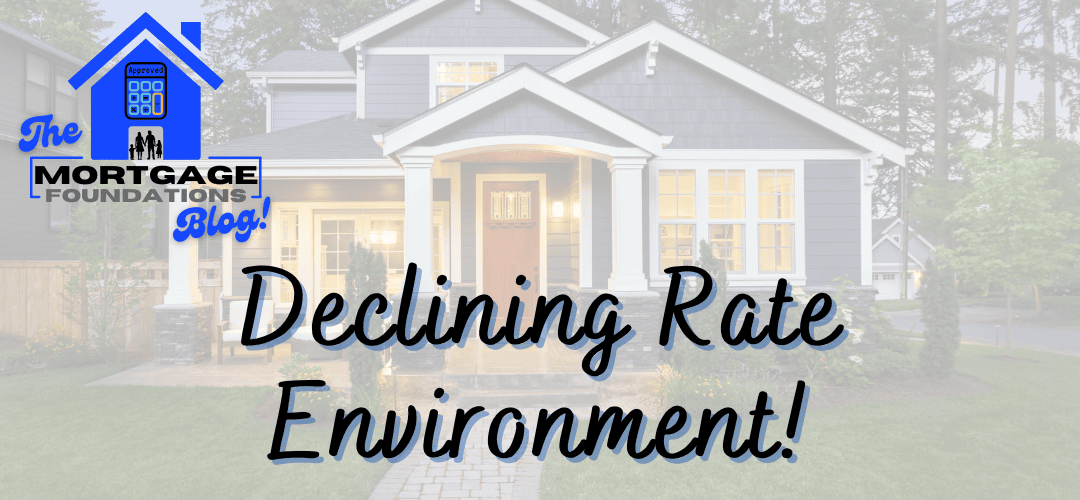 What happens in a decreasing rate environment?